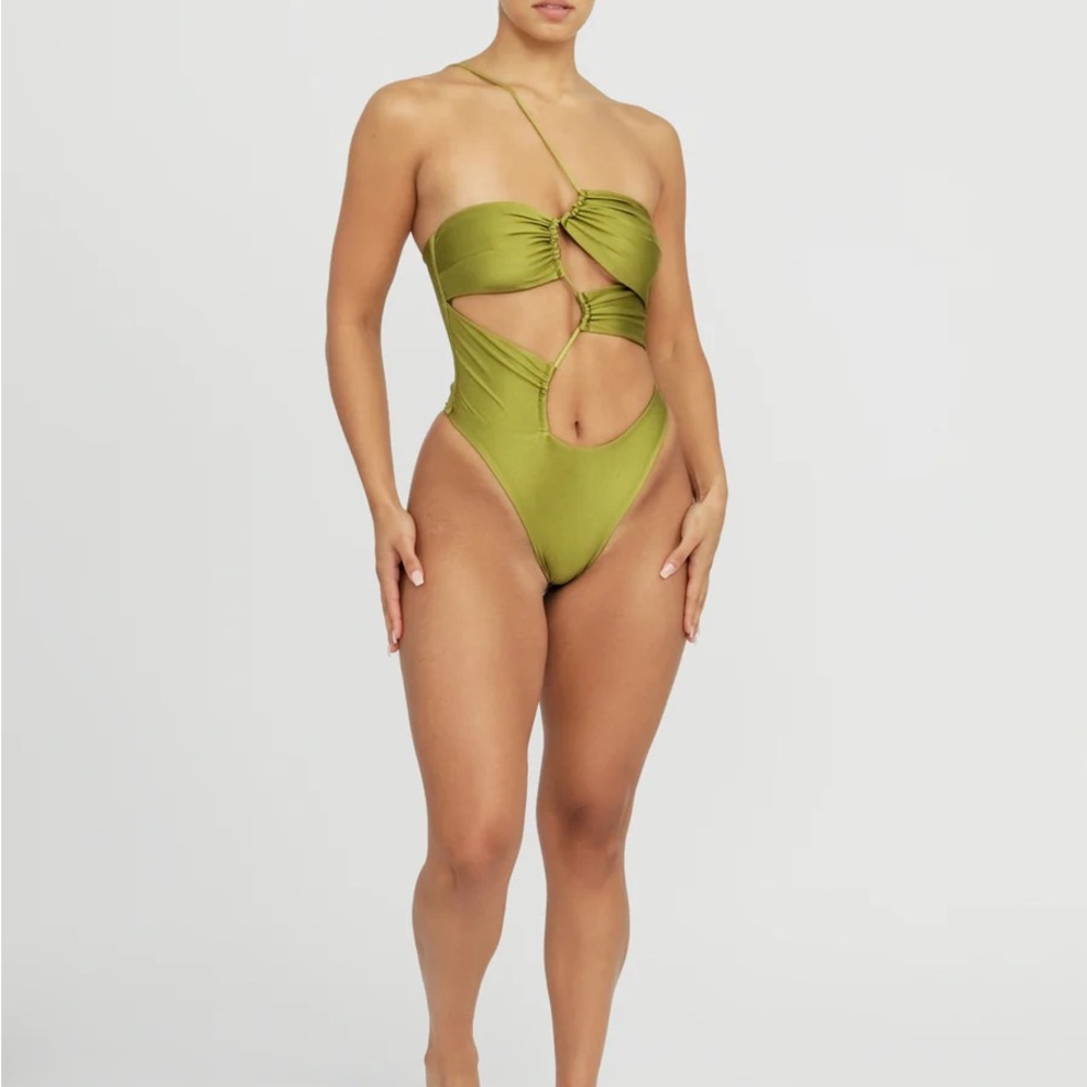 Riot Swim Olive One Piece Swimsuit